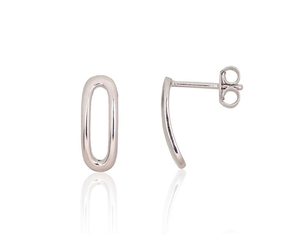 Silver stud earrings