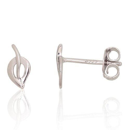 Silver stud earrings