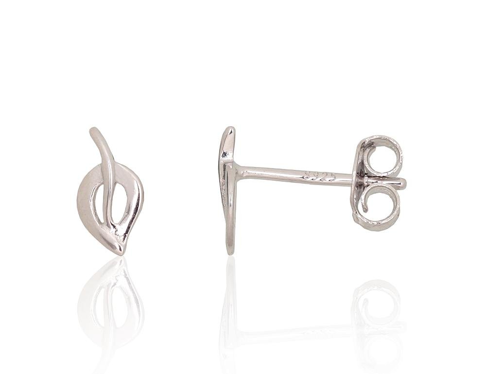 Silver stud earrings