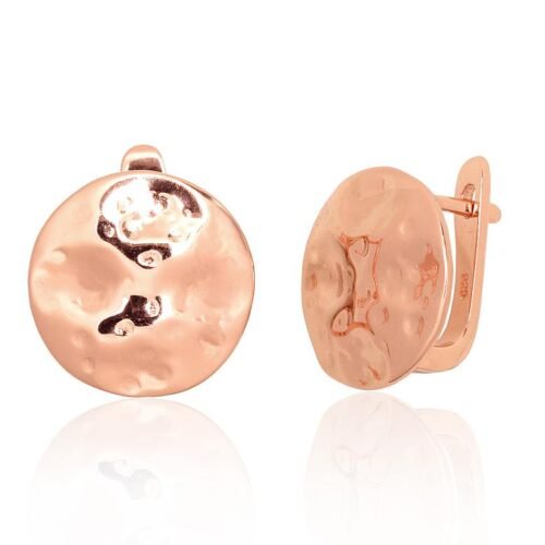 Silver earrings with 'english' lock