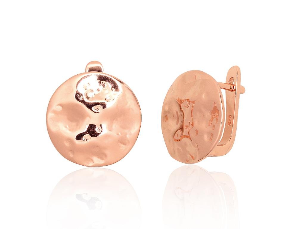 Silver earrings with 'english' lock