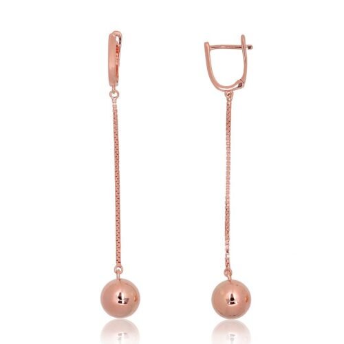 Silver earrings with 'english' lock