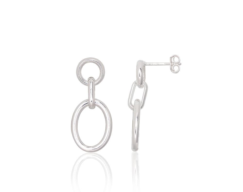 Silver stud earrings