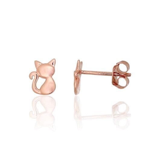 Silver stud earrings