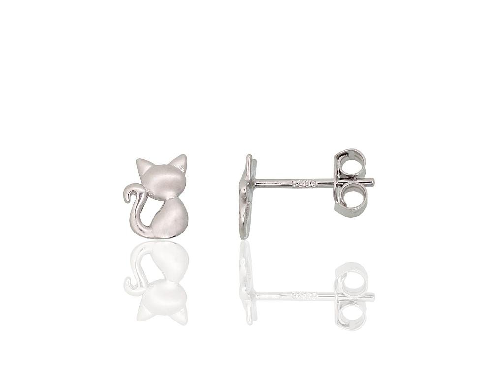 Silver stud earrings