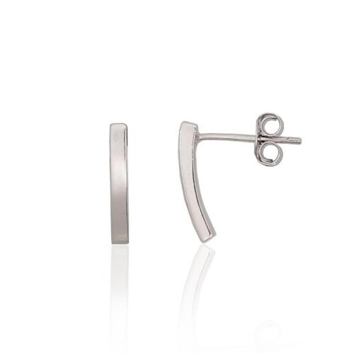 Silver stud earrings