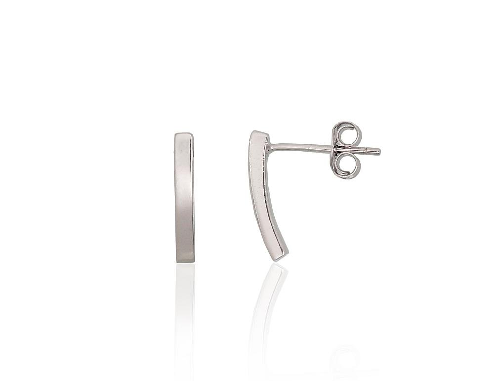 Silver stud earrings