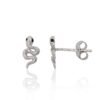 Silver stud earrings with Zirkons