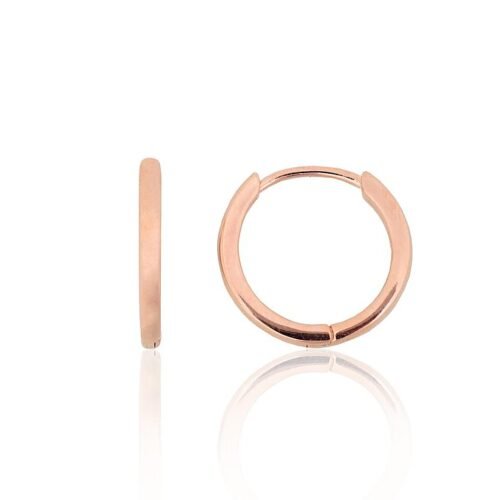 Silver hoop earrings