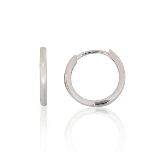 Silver hoop earrings