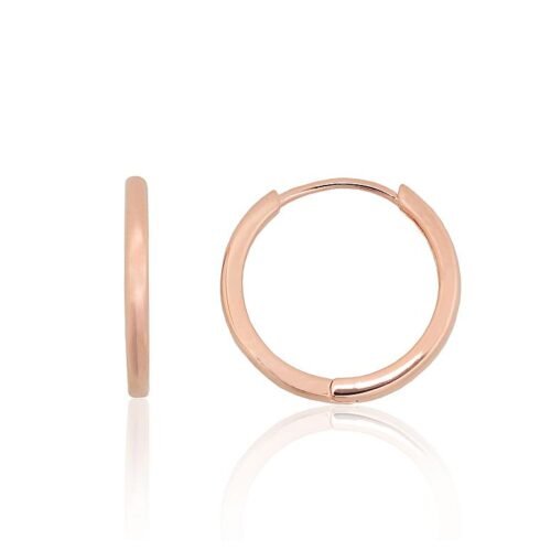 Silver hoop earrings