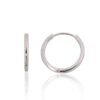 Silver hoop earrings