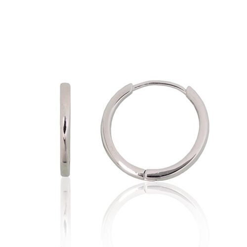 Silver hoop earrings