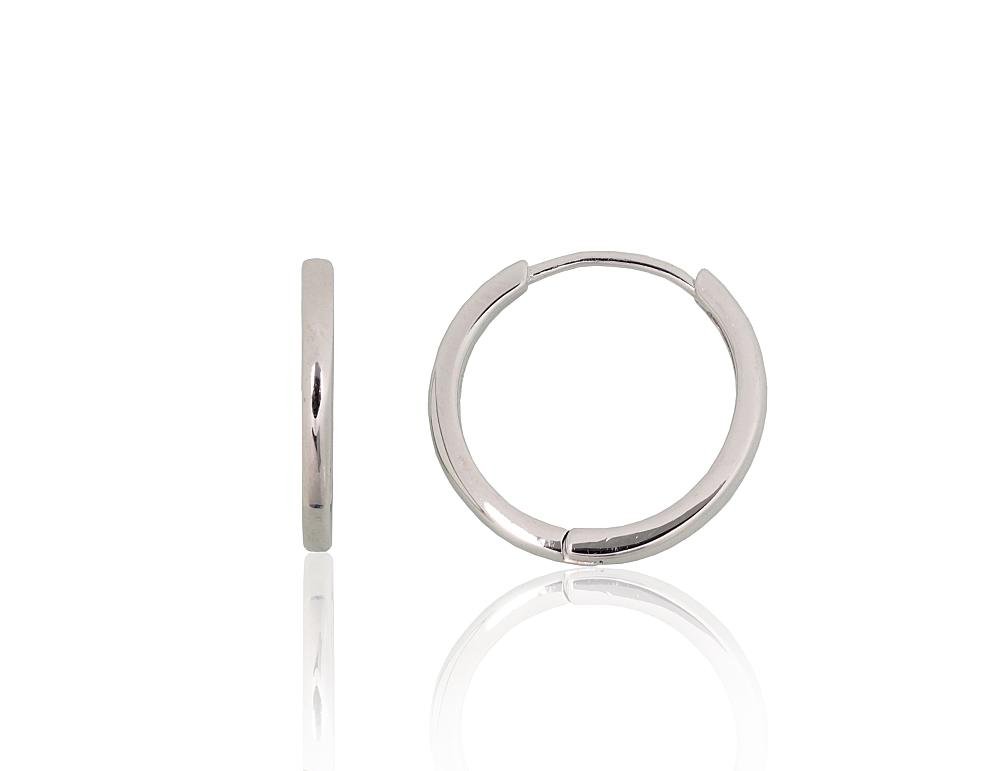 Silver hoop earrings