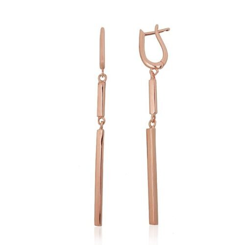 Silver earrings with 'english' lock