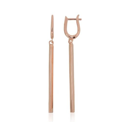 Silver earrings with 'english' lock