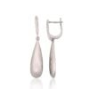 Silver earrings with 'english' lock