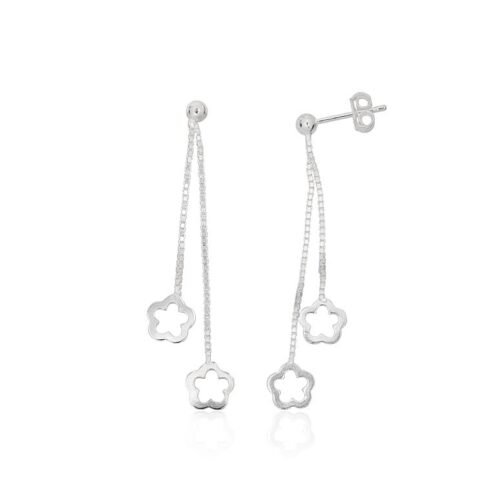 Silver stud earrings