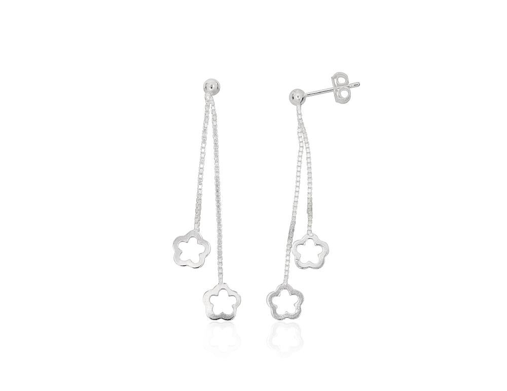 Silver stud earrings