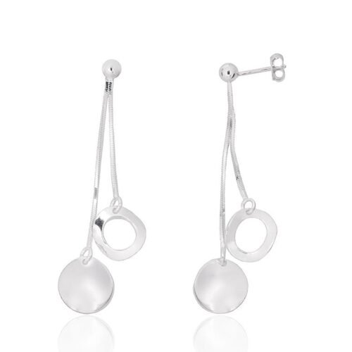 Silver stud earrings