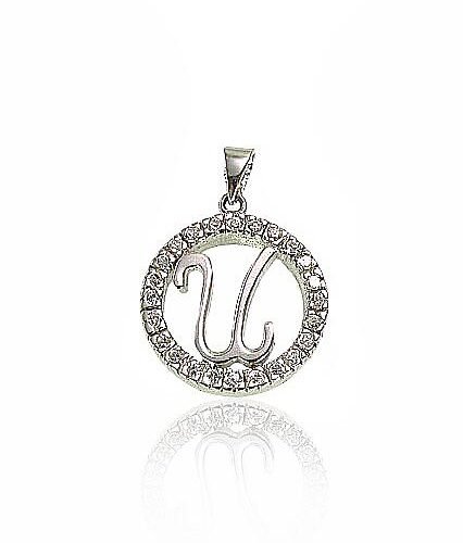 Silver pendant with Zirkons