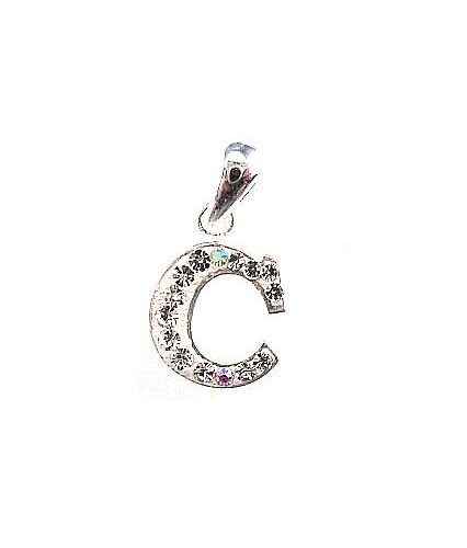 Silver pendant with Crystals