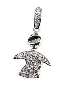 Silver pendant with Zirkons