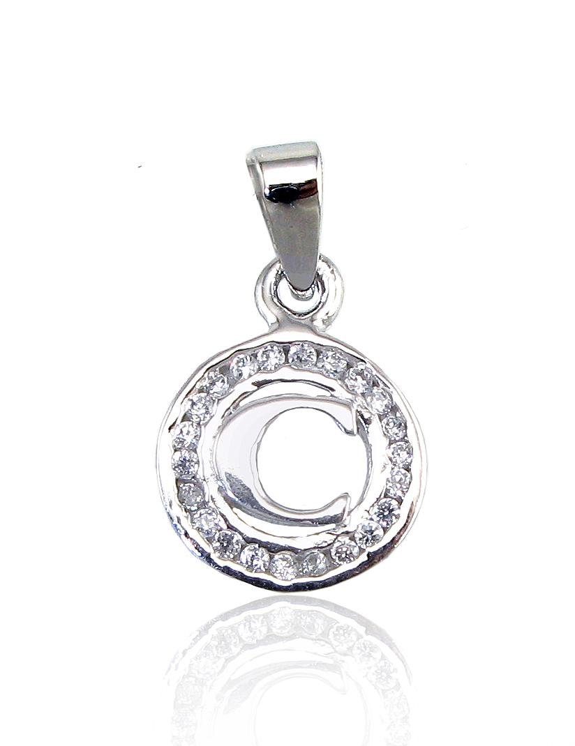 Silver pendant with Zirkons