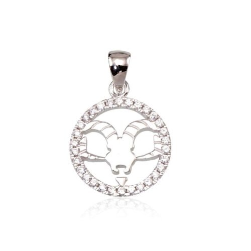 Silver pendant with Zirkons
