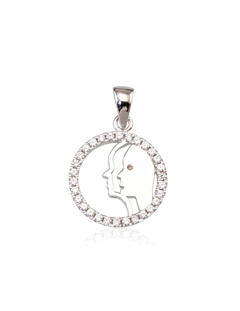 Silver pendant with Zirkons