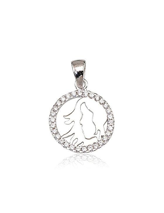 Silver pendant with Zirkons