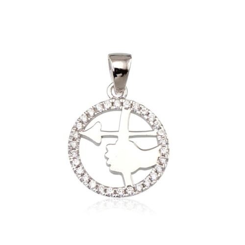 Silver pendant with Zirkons
