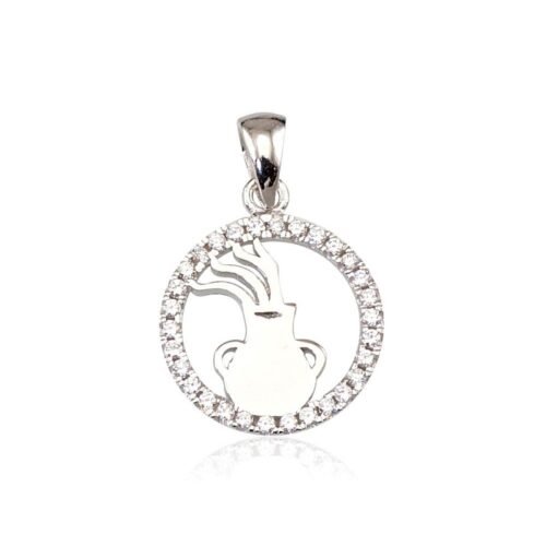 Silver pendant with Zirkons