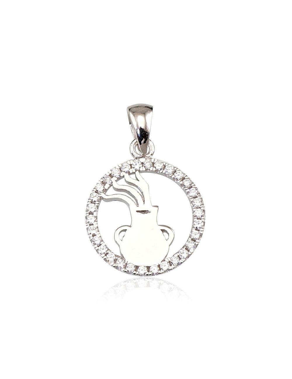 Silver pendant with Zirkons