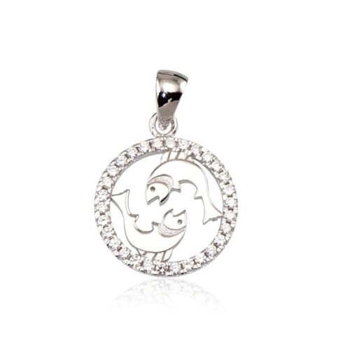 Silver pendant with Zirkons
