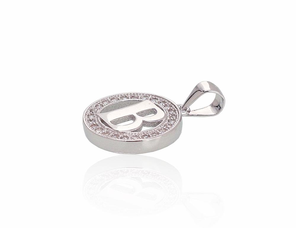 Silver pendant with Zirkons - Image 2
