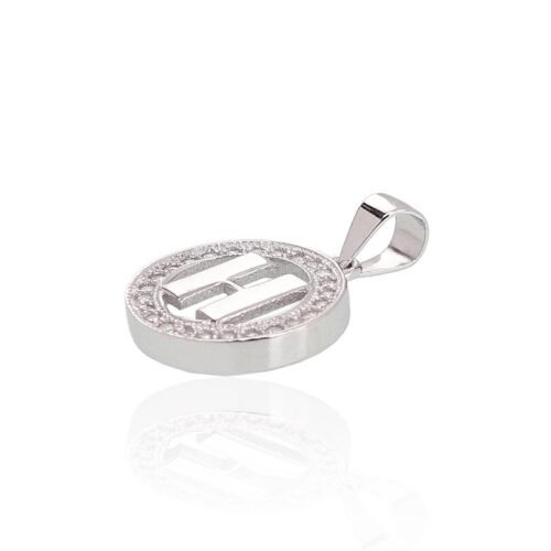 Alternative view of Silver pendant with Zirkons