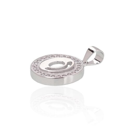 Alternative view of Silver pendant with Zirkons
