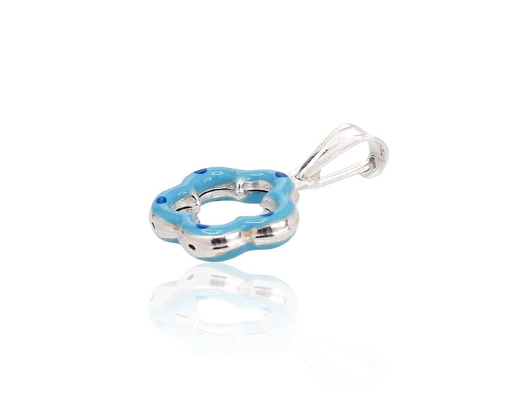 Silver pendant with Jewelery enamel - Image 2