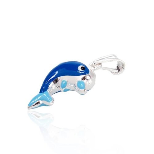 Alternative view of Silver pendant with Jewelery enamel