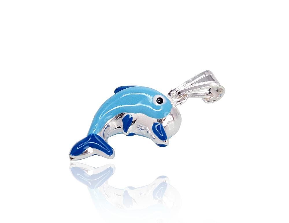 Silver pendant with Jewelery enamel - Image 2