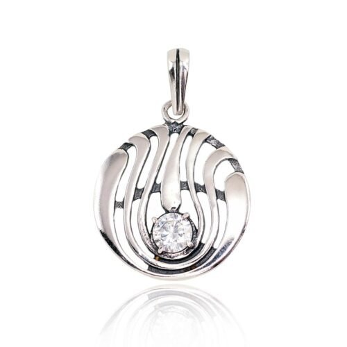 Silver pendant with Zirkons
