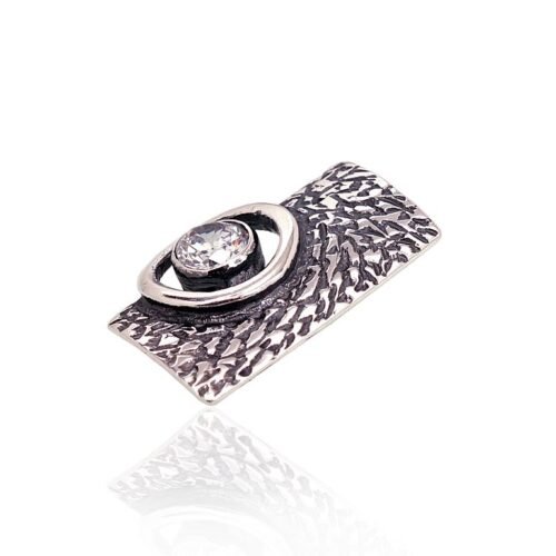 Alternative view of Silver pendant with Zirkons