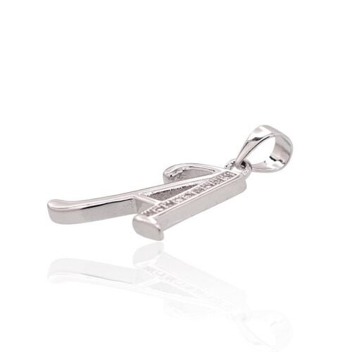 Alternative view of Silver pendant with Zirkons