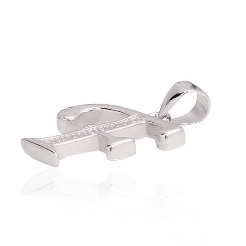 Alternative view of Silver pendant with Zirkons