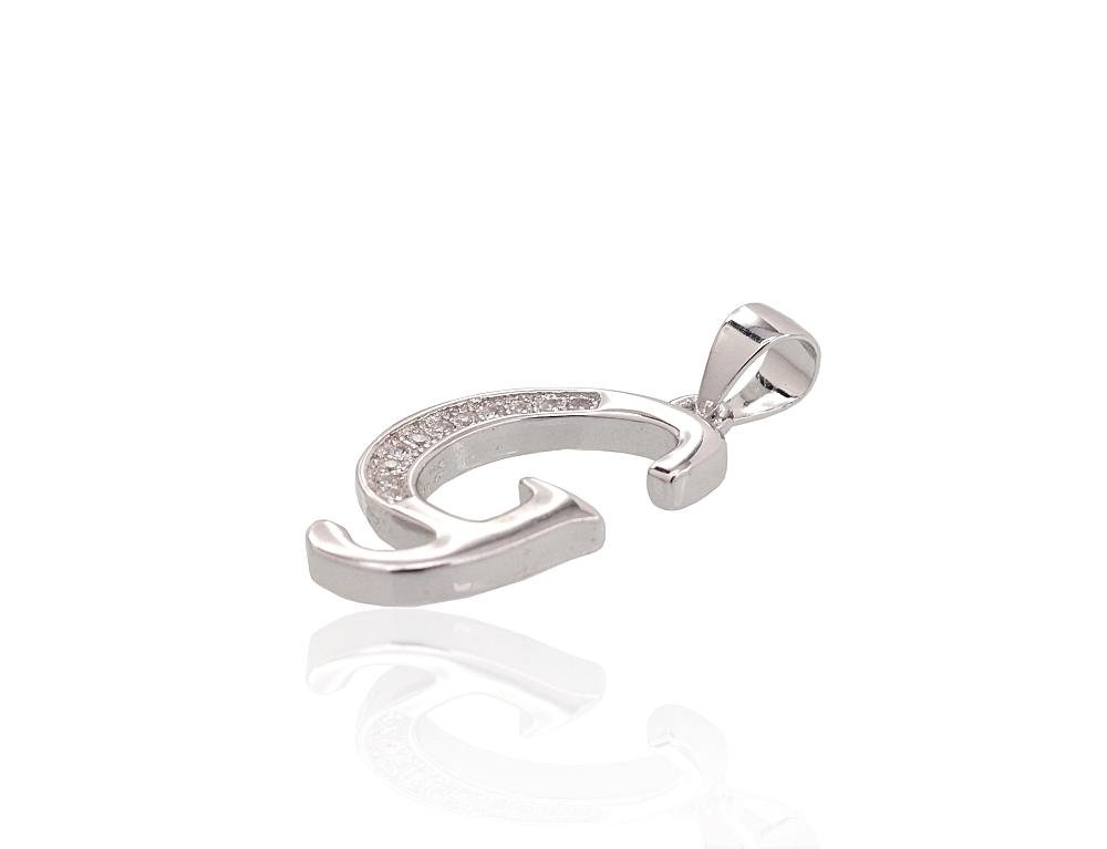 Silver pendant with Zirkons - Image 2