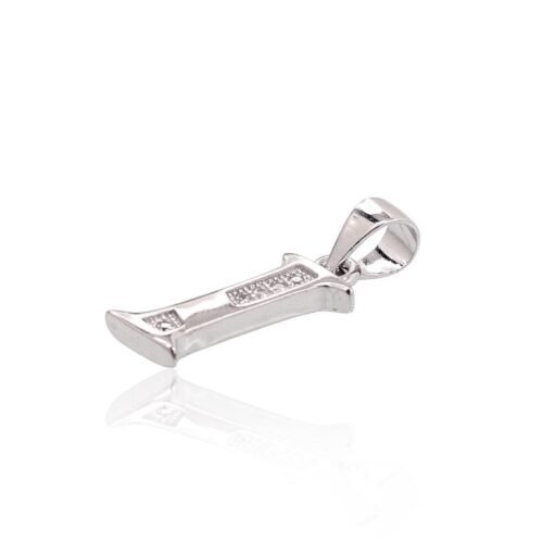 Alternative view of Silver pendant with Zirkons