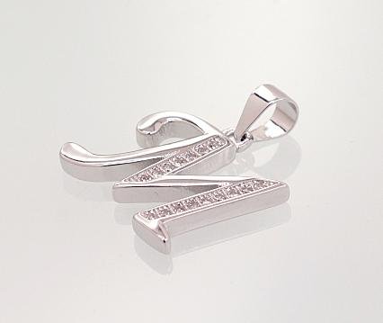 Silver pendant with Zirkons - Image 2