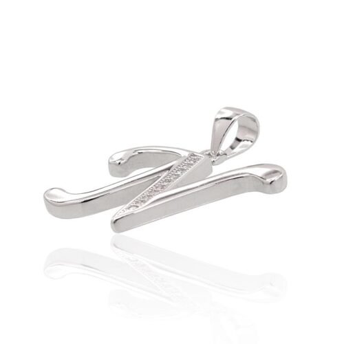 Alternative view of Silver pendant with Zirkons