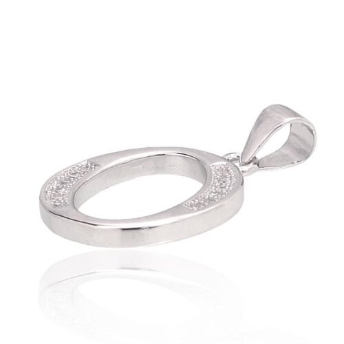 Alternative view of Silver pendant with Zirkons